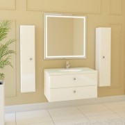 Раковина для ванної Marsan Еліс врізна для тумби 750 акриловий камінь білий матовий ЭЛИС750АКРИЛ