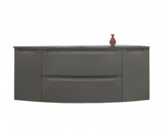 Тумба под раковину Marsan Madeleine-2 1400 МДФ графит Madeleine1-1400graphite