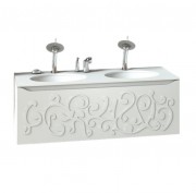 Тумба під раковину Marsan Marsel 1500 МДФ білий Marsel1500white