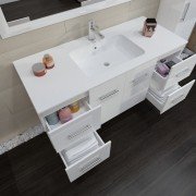 Тумба під раковину Marsan Gabrielle 1200 МДФ білий Gabrielle1200белий