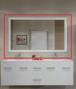 Дзеркало для ванної Marsan Gabrielle 80x150 універсальне білий Gabrielle80x150белий