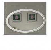 Дзеркало для ванної Marsan Marsel 73х130 см універсальне білий Marsel73х130