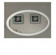 Дзеркало для ванної Marsan Marsel 73х130 см універсальне білий Marsel73х130