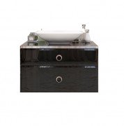Тумба під раковину Marsan Michele 800 МДФ чорний Michele800black