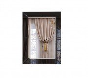 Зеркало для ванной Marsan Michele 80х60 см черный Michele60х80black