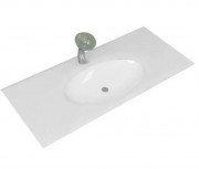 Раковина для ванної Marsan Еліс глянець зі стільницею акриловий камінь матова 900 білий ЭЛИС90АКРИЛ