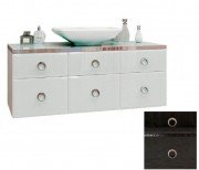 Тумба під раковину Marsan Michele 1200 МДФ чорний Michele1200black