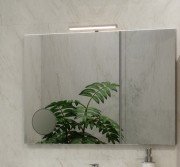 Зеркало для ванной Marsan Modeste 70х100 см со светильником и косметическим зеркалом Modeste70х100