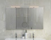 Зеркало для ванной Marsan Modeste 70х120 см со светильником и косметическим зеркалом Modeste70х120