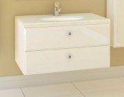 Тумба під раковину Marsan Shantal 900 МДФ білий глянець SHANTAL900белый