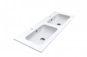 Раковина для ванной Miraggio Della 1200-2 врезная с отверстием под смеситель белый матовый 0000173