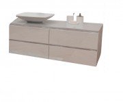 Тумба под раковину Marsan Nikolet 1400 МДФ белый Nikolet5-1400white