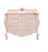 Тумба під раковину Marsan Felicie 1110 дерево/МДФ білий/срібло Felicie1110silver