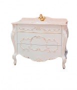 Тумба під раковину Marsan Felicie 1110 дерево/МДФ білий/золото Felicie1110gold