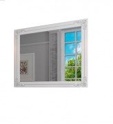 Зеркало для ванной Marsan Jacqueline 90х110 см белый/серебро Jacqueline90х110whites