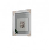 Зеркало для ванной Marsan Jacqueline 92х70 см белый/золото Jacqueline92х70whiteg