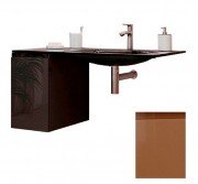 Консоль c раковиною Marsan Nikolet 110х50 МДФ капучино/скляна раковина Nikolet110х50cappuccino