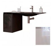 Консоль c раковиною Marsan Nikolet 110х50 МДФ білий/раковина акриловий камінь Nikolet2-110х50white