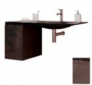 Консоль c раковиной Marsan Nikolet 110х50 МДФ бисмарк/раковина акриловый камень Nikolet2-110х50bismarck