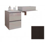 Консоль для раковини Marsan Nikolet 110х50 МДФ графіт/стільниця акриловий камінь Nikolet4-110х50graphite