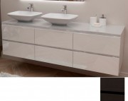 Тумба під раковину Marsan Nikolet 1800 МДФ графіт Nikolet1800graphite