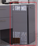 Тумба под стиральную машину Marsan Oscar 720 МДФ зебрано Oscar720зебрано