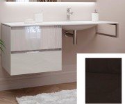 Консоль c раковиной Marsan Nikolet 120х50 МДФ графит/раковина акриловый камень Nikolet4-120х50graphite