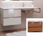 Консоль c раковиной Marsan Nikolet 130х50 МДФ капучино/раковина акриловый камень Nikolet4-130х50cappuccino