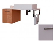 Консоль для раковини Marsan Oscar 100х50 МДФ білий/стільниця скло Oscar100х50white