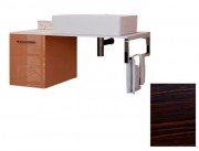 Консоль для раковини Marsan Oscar 100х50 МДФ зебрано/стільниця акриловий камінь Oscar2-100х50zebrano