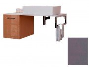 Консоль для раковини Marsan Oscar 100х50 МДФ бісмарк/стільниця акриловий камінь Oscar2-100х50bismarck