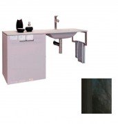 Консоль з раковиною Marsan Oscar 110х50 МДФ чорний/скляна раковина Oscar110х50black