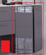 Тумба під пральну машину Marsan Oscar 720 МДФ кармін Oscar720кармин