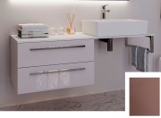 Консоль для раковини Marsan Oscar 120х50 МДФ капучино/стільниця скло Oscar120х50cappuccino