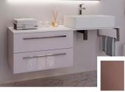 Консоль для раковини Marsan Oscar 140х50 МДФ капучино/стільниця акриловий камінь Oscar2-140х50cappuccino