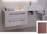 Консоль для раковины Marsan Oscar 120х50 МДФ капучино/столешница стекло Oscar120х50cappuccino