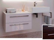 Консоль для раковины Marsan Oscar 130х50 МДФ зебрано/столешница акриловый камень Oscar2-130х50zebrano