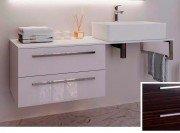 Консоль для раковини Marsan Oscar 150х50 МДФ зебрано/стільниця акриловий камінь Oscar2-150х50zebrano