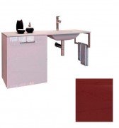 Консоль з раковиною Marsan Oscar 110х50 МДФ кармін/скляна раковина Oscar110х50karmin