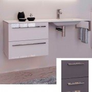 Консоль с раковиной Marsan Oscar 120х50 бисмарк/раковина акриловый камень Oscar4-120х50bismarck