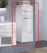 Пенал для ванної Marsan Pascal 92x35x35 лівий/правий МДФ графіт Pascal92x35x35графит