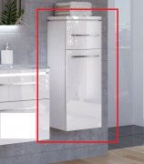 Пенал для ванної Marsan Pascal 92x35x35 лівий/правий з кошиком МДФ білий Pascal92x35x35белий-1