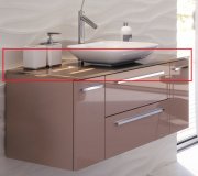 Столешница Marsan 1200 акриловый камень для настольной раковины Marsan1200акрил