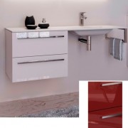 Консоль с раковиной Marsan Oscar 150х50 кармин/раковина акриловый камень Oscar4-150х50karmin