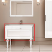 Тумба під раковину Marsan Patricia 1000 МДФ білий Patricia1000белый