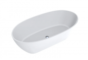 Ванна з штучного каменю Miraggio Estella 168x83 см овальна білий матовий 0000268