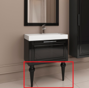 Комплект ножек Marsan Patricia 37 см черный Patricia370черный