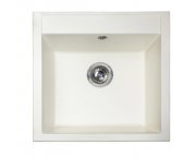 Мойка для кухни Miraggio Bodrum 510 врезная прямоугольная с переливом матовый white 0000006