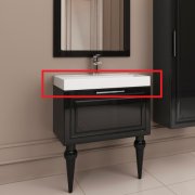 Раковина для ванної Marsan Patricia 700 штучний камінь білий Patricia700