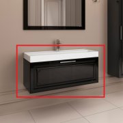 Тумба под раковину Marsan Patricia 1000 МДФ черный Patricia1000черный